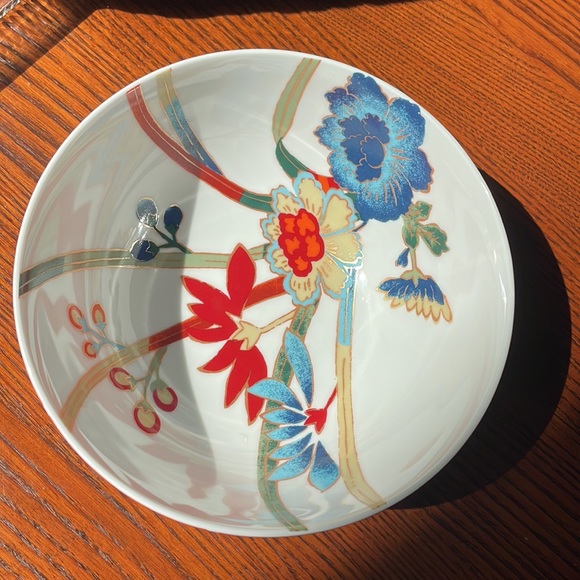 Lauren Ralph Lauren Red Pagoda 6” Coupe Cereal Bowl RARE Chinoiserie - Picture 2 of 12